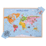 Puzzle z mapą świata firmy Bigjigs.
