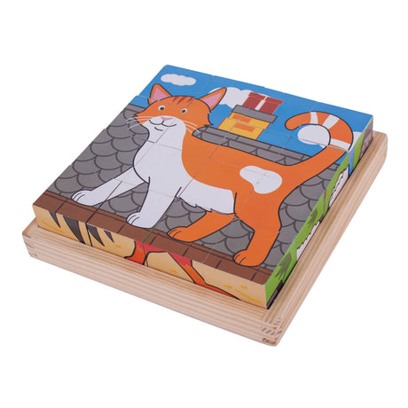 Puzzle drewniane Bigjigs ze zwierzętami hodowlanymi