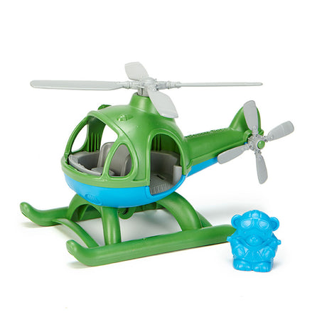Zielone zabawki helikopter w kolorze zielonym