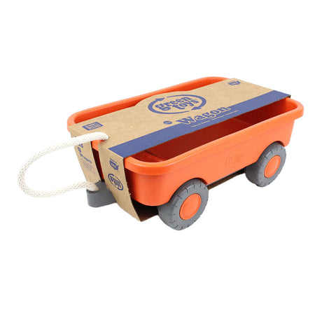 Zielone zabawki pomarańczowy wagon