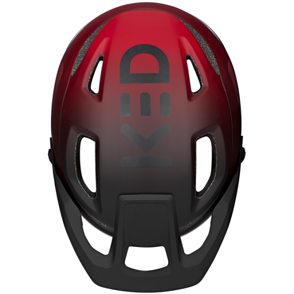 Kask rowerowy Ked pector me-1 m (52-58cm) - czerwony matowy czarny