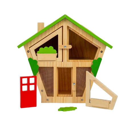 Drewniany domek na owady Bigjigs, 7 sztuk.