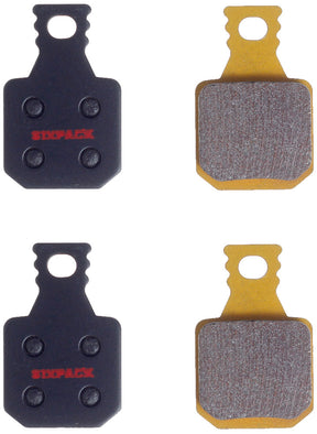 Spiekane klocki hamulcowe Sixpack Racing do Magura mt7