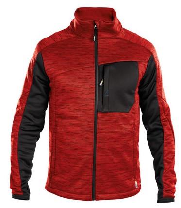 Kardigan Dassy Midlayer wypukły czerwony czarny l