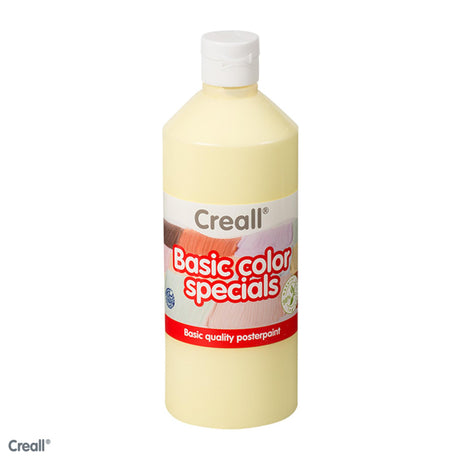Farba szkolna Creall pastelowa żółć, 500 ml