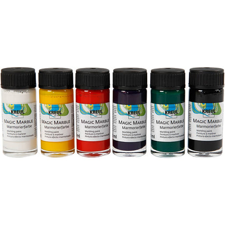 Creativ Company Magic Marble Paint, 6x20ml