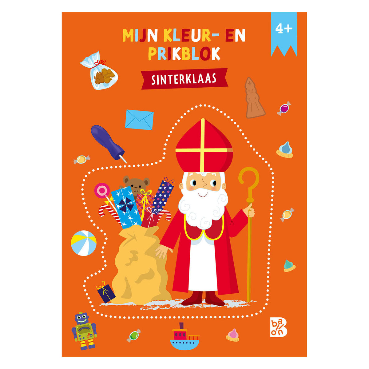 Standaard uitgeverij kleur- en prikblok sinterklaas