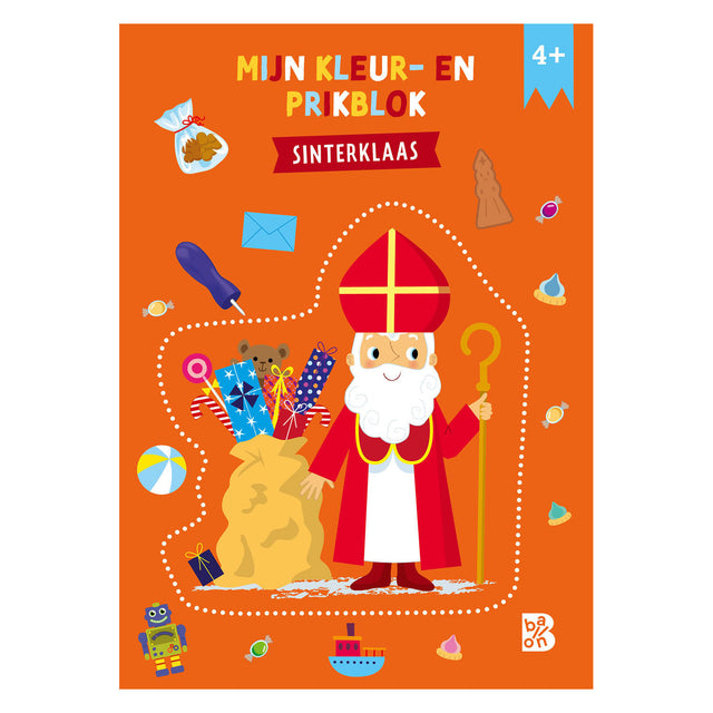 Standaard uitgeverij kleur- en prikblok sinterklaas