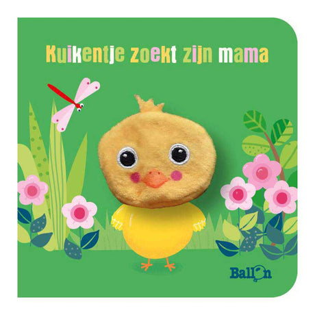 Książka planszowa wydawcy standardowego z pacynką na palcu - laską szukającą swojej mamy