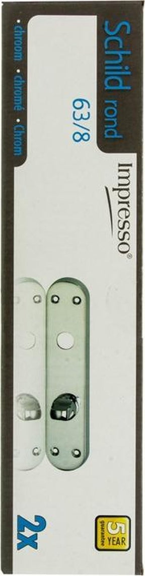Tarcza Impresso owalna wc63 modułowa chrom