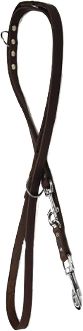 Beeztees - smycz dla psa - skóra - brąz - 240x18 cm dł