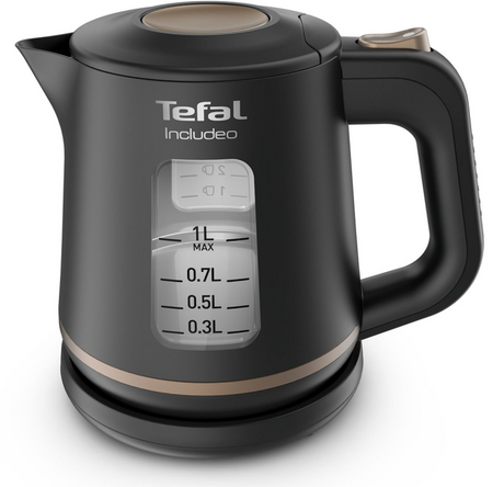 Tefal includeo czajnik bezprzewodowy 1 litr 2400w czarny