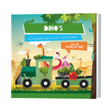 Książka i puzzle Pociąg dinozaury