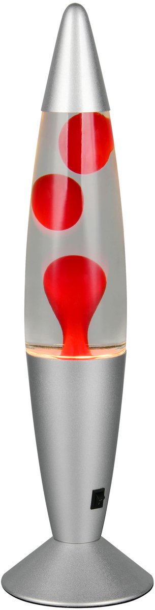 Rl live your light reality vesuv - lampa lawowa - przezroczysta przezroczysta - w komplecie. 1x smd 21 w - czerwona lawa