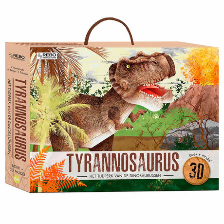 Książka wydawcy Rebo + model 3D tyranozaura