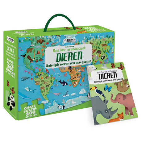 Wydawnictwo Rebo książeczka i puzzle - zwierzęta
