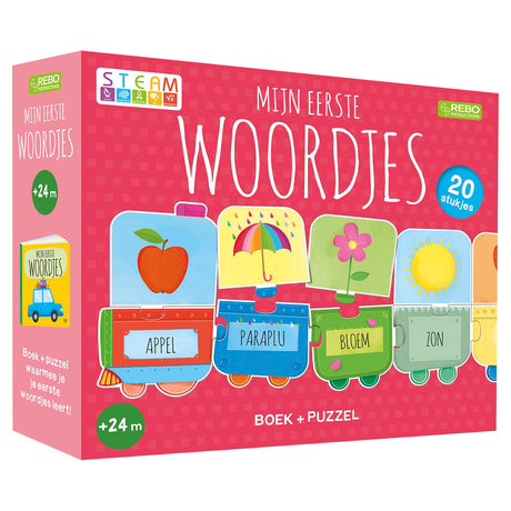 Książka i puzzle wydawnictwa Rebo – moje pierwsze słowa