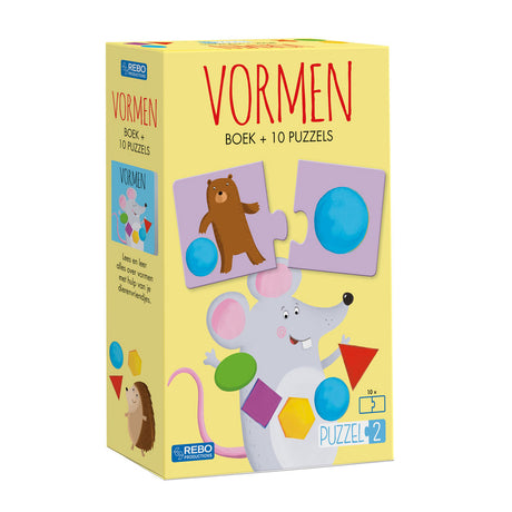 Puzzle wydawcy Rebo2 - kształty książek z 10 zagadkami