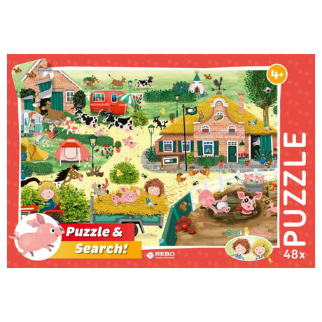 Rebo Productions Puzzle Rebo 48 elementów - Rolnik z Cas Cato