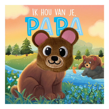 Książka z kukiełkami na palce wydawnictwa Rebo: Kocham cię, tato. 0+