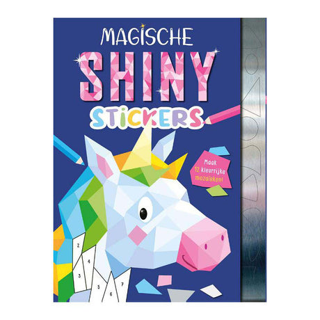 Książka z naklejkami: magiczne błyszczące naklejki 3+