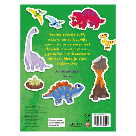 Dino wydawców Rebo - zabawa z naklejkami