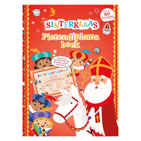 Książka dyplomowa wydawnictwa Rebo Sinterklaas Pete z naklejkami