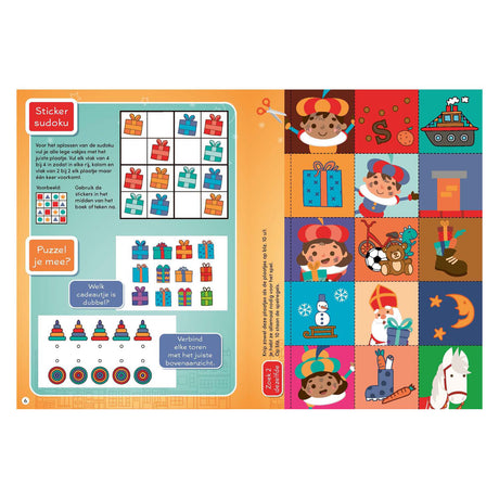 Książka dyplomowa wydawnictwa Rebo Sinterklaas Pete z naklejkami