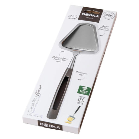 Krajalnica do sera Boska Milano+ stal nierdzewna z plastikowym uchwytem 235x75x20mm 78 gramów