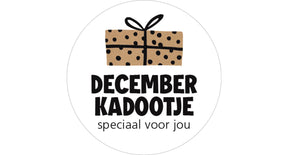 Rol 500 etiketten ''december kadootje'' ø35mm