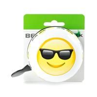 Szerokie ding dong bel groot uśmiech okulary przeciwsłoneczne emotikony na mapie