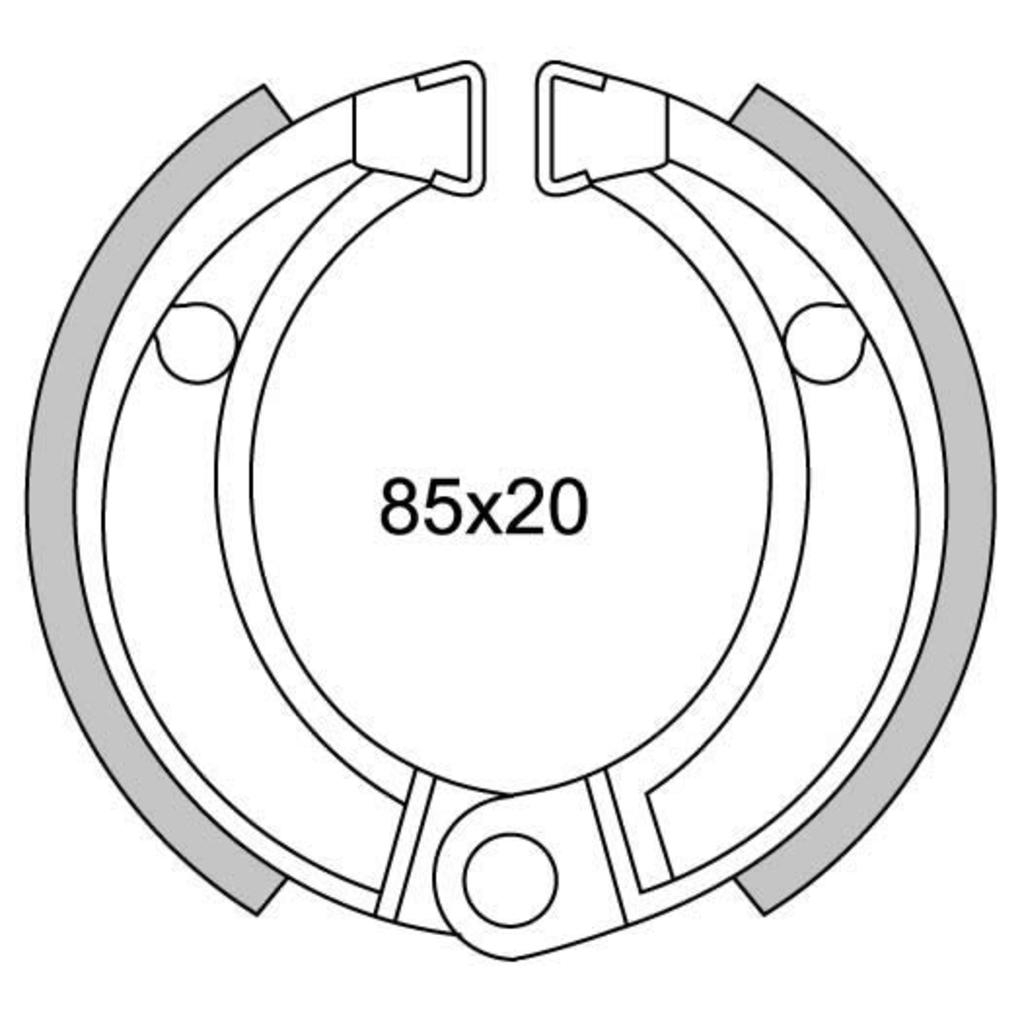 Zestaw segmentu hamulca Newfren GF1253