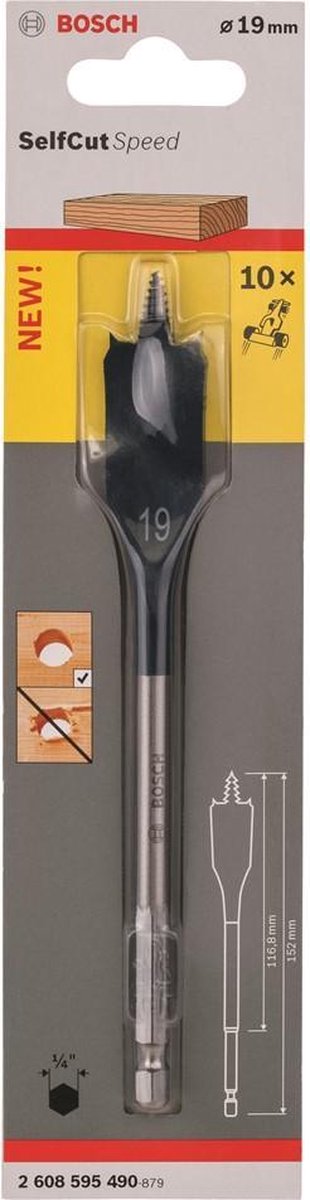 Bosch - zestaw wierteł szybkotnących Speed, sześciokątny 19 x 152 mm