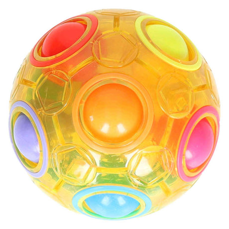 Gry intelektualne przezroczysta magiczna kula zabawka typu fidget piłka antystresowa 6,5 ​​cm.