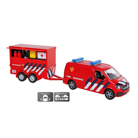 Kids Globe VW Transporter Brigade z przyczepą