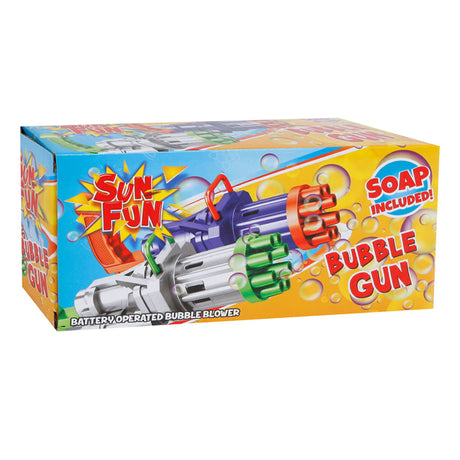 Pistolet do baniek Sun Fun XXL - pistolet do dmuchania baniek - w tym mydło - zielony - maszyna do wydmuchiwania baniek - maszyna do wydmuchiwania baniek