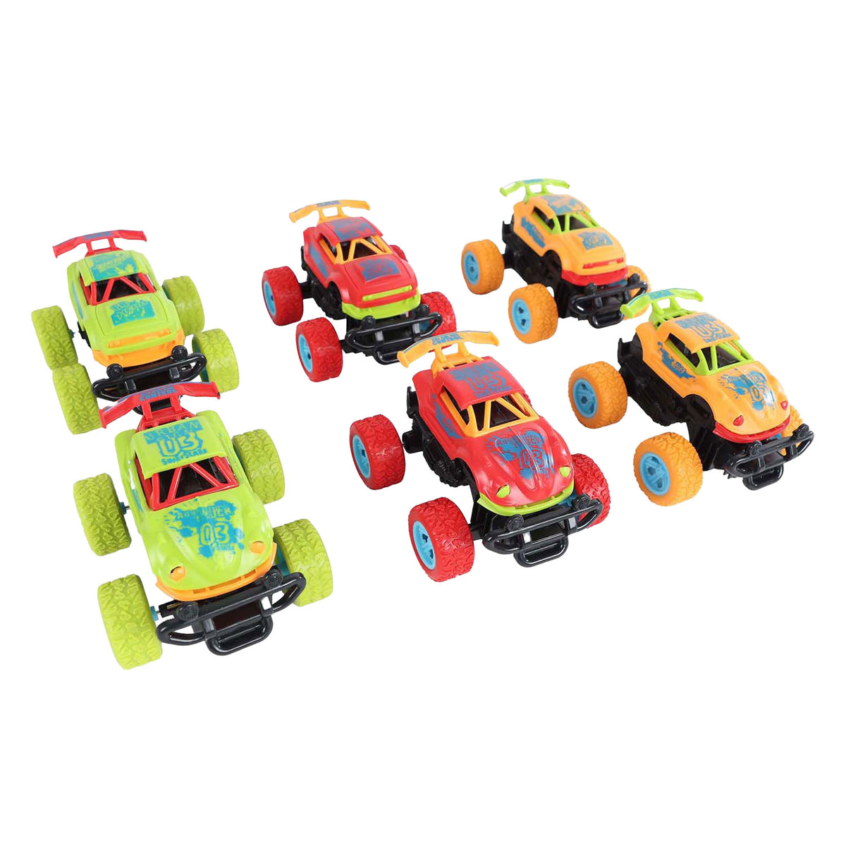 Samochód odbojowy Roodblasters Bigfoot z tarciem, 9,5 cm