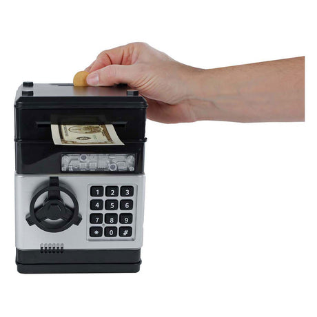 Van Manen Bezpieczna zabawka z tajnym kodem, czarna, 19,5 cm.