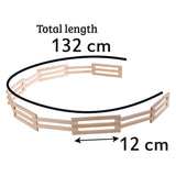 Dziecięcy płot drewniany globus 1:32 132cm