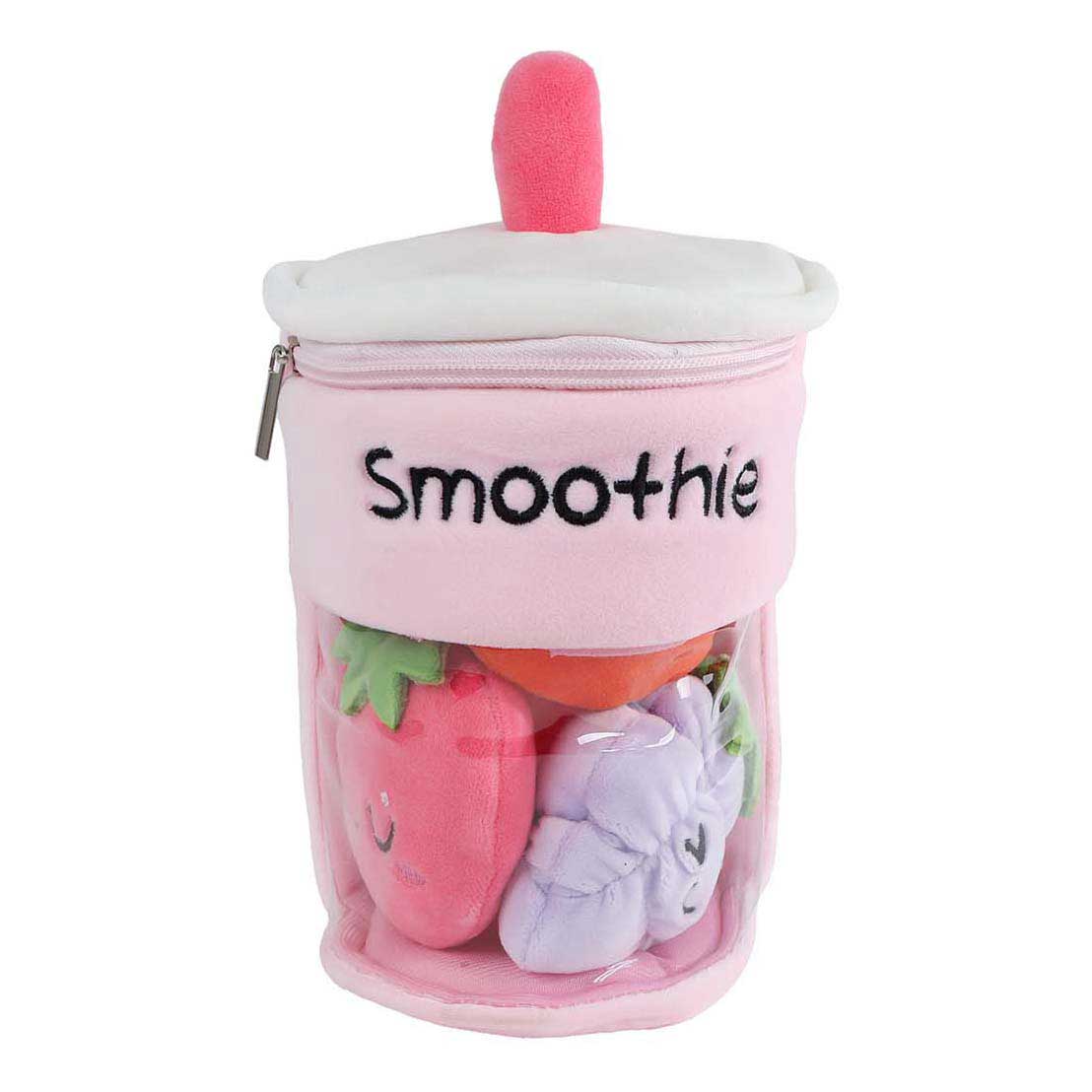 Puszyste menu pluszowe smoothie z 3 kawałkami owoców 25cm 3 różne