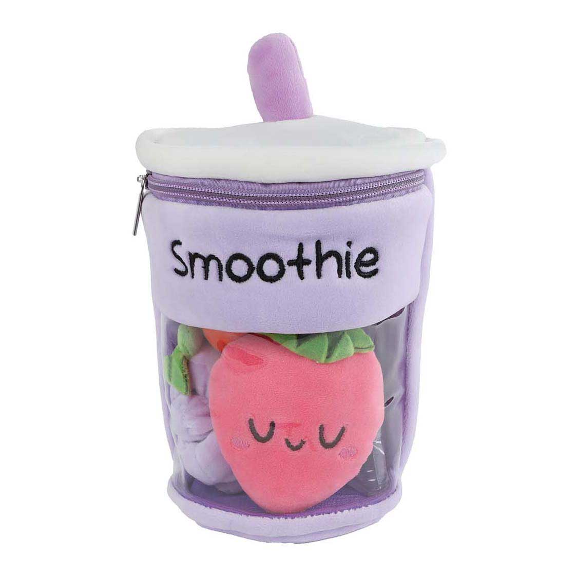 Puszyste menu pluszowe smoothie z 3 kawałkami owoców 25cm 3 różne