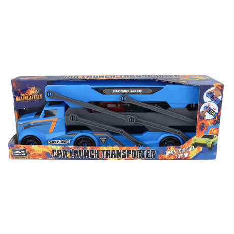 Ciężarówka Roadblasters z 2 samochodami - funkcja uruchamiania