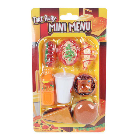 Zestaw do zabawy w mini menu fast food