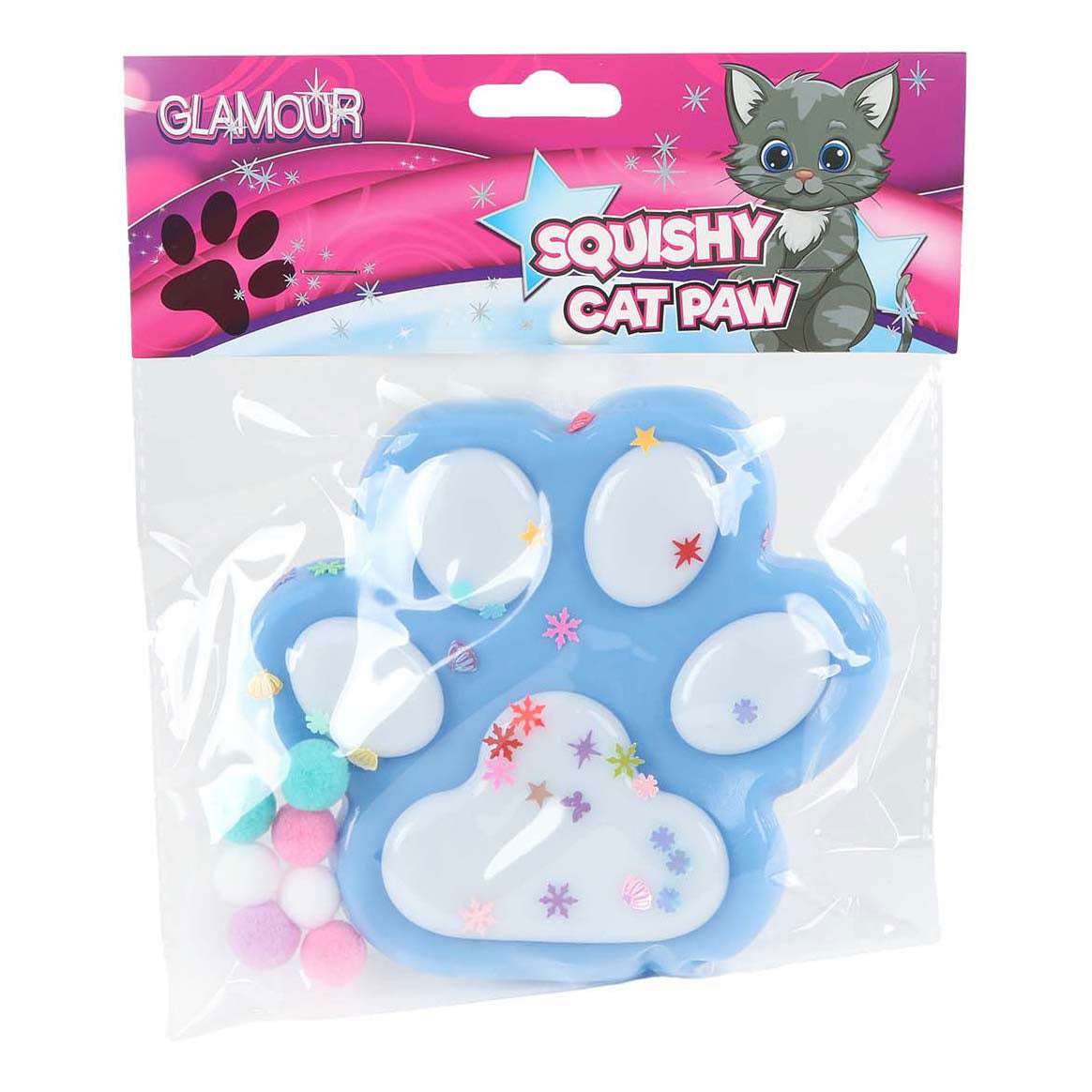 Glamour squishy mega łapa kota 12,5 cm 4 różne kolory