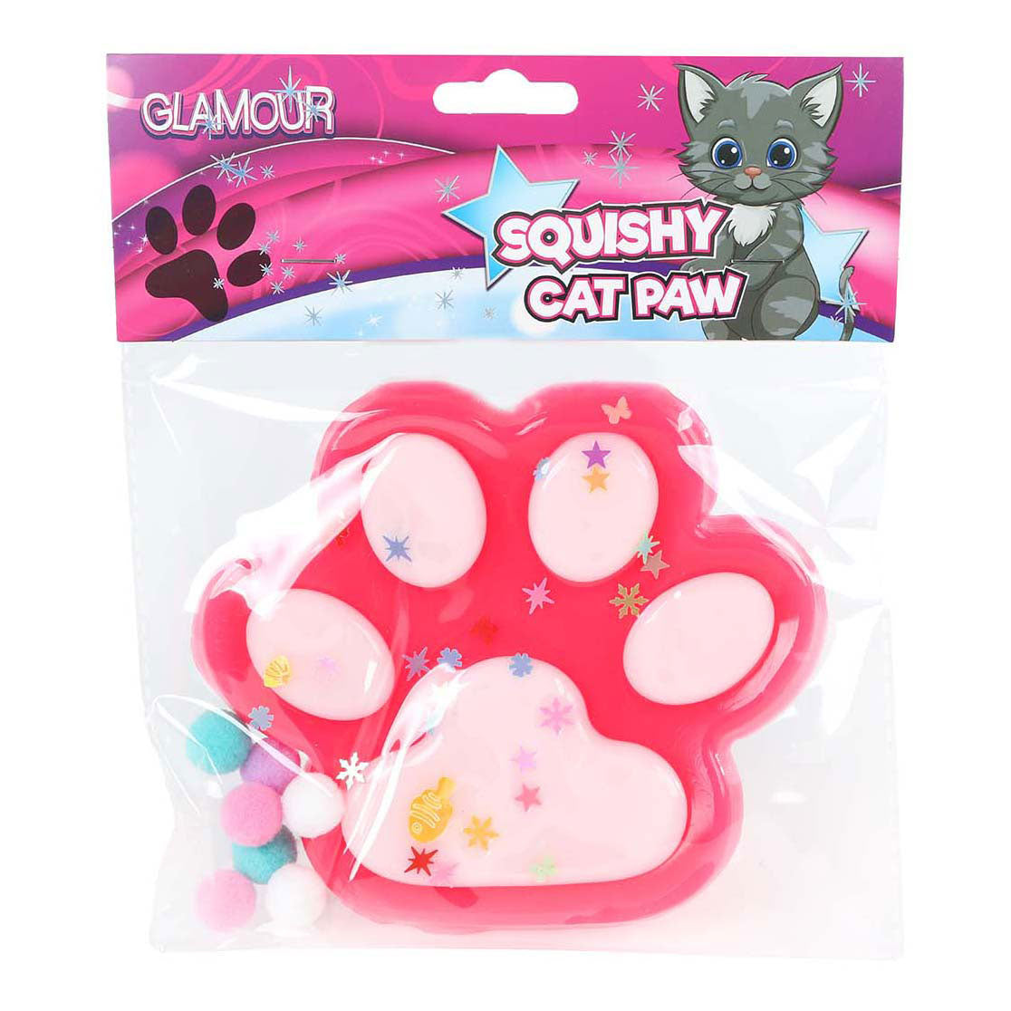 Glamour squishy mega łapa kota 12,5 cm 4 różne kolory