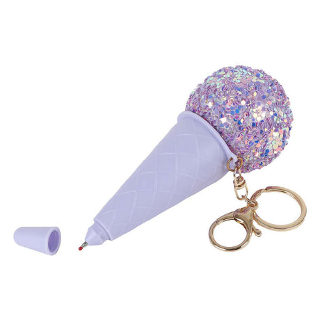 Lody w długopisie Glamour na breloczku do kluczy