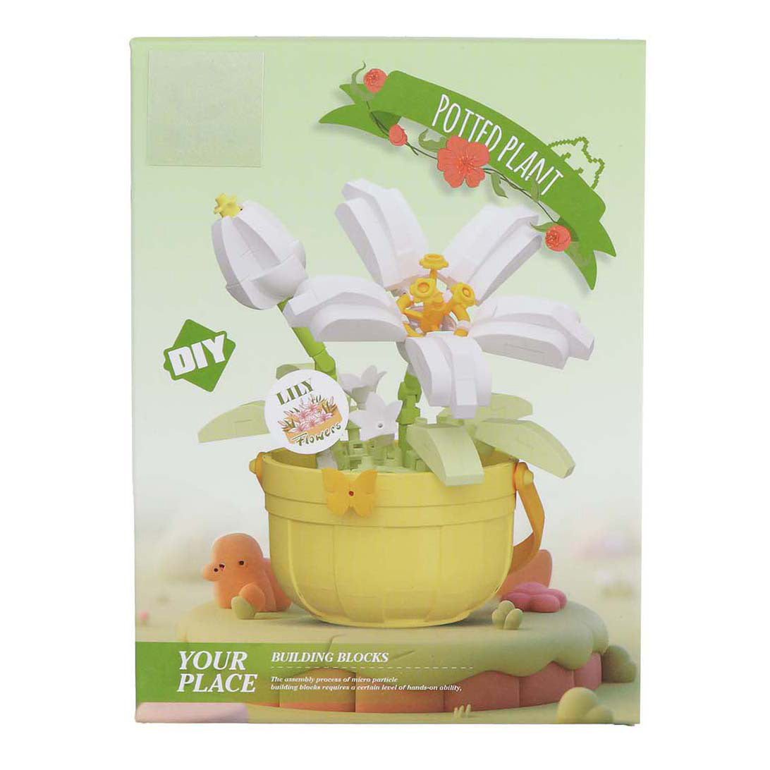 Building set plant in pot