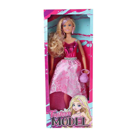 Lalka modelka w sukni wieczorowej