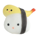 Kawaii fidget sushi vriendje 5cm in takeaway doosje