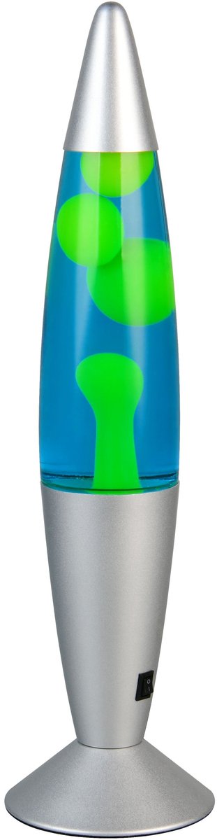 Rl live your light reality vesuv - lava lamp - transparent clear - incl. 1x smd 21 w - żółta lawa